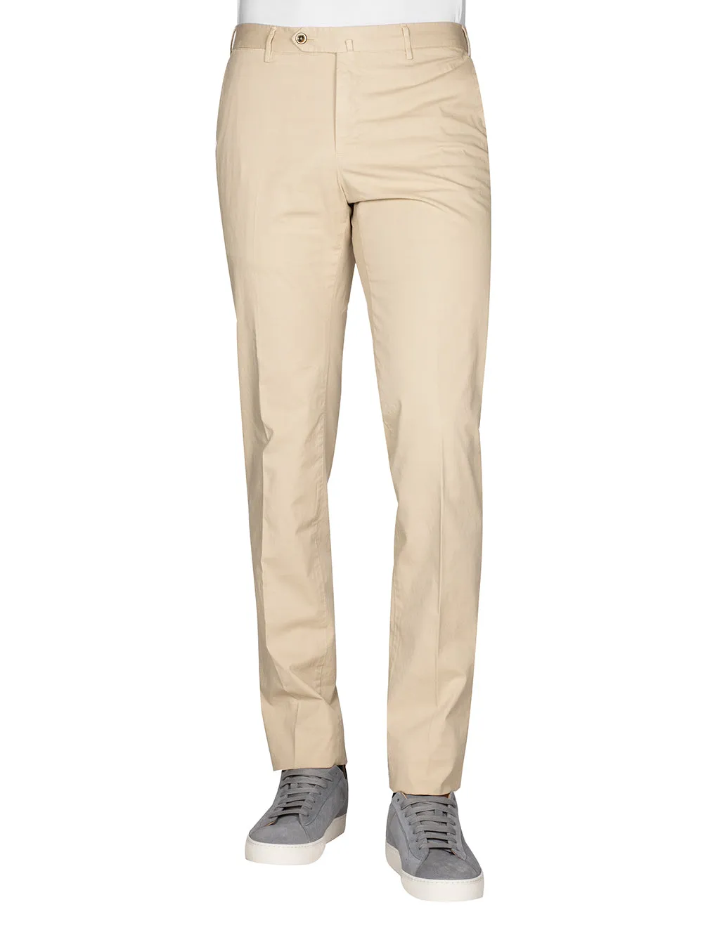 Light Stretch Gabardine Trouser Cream