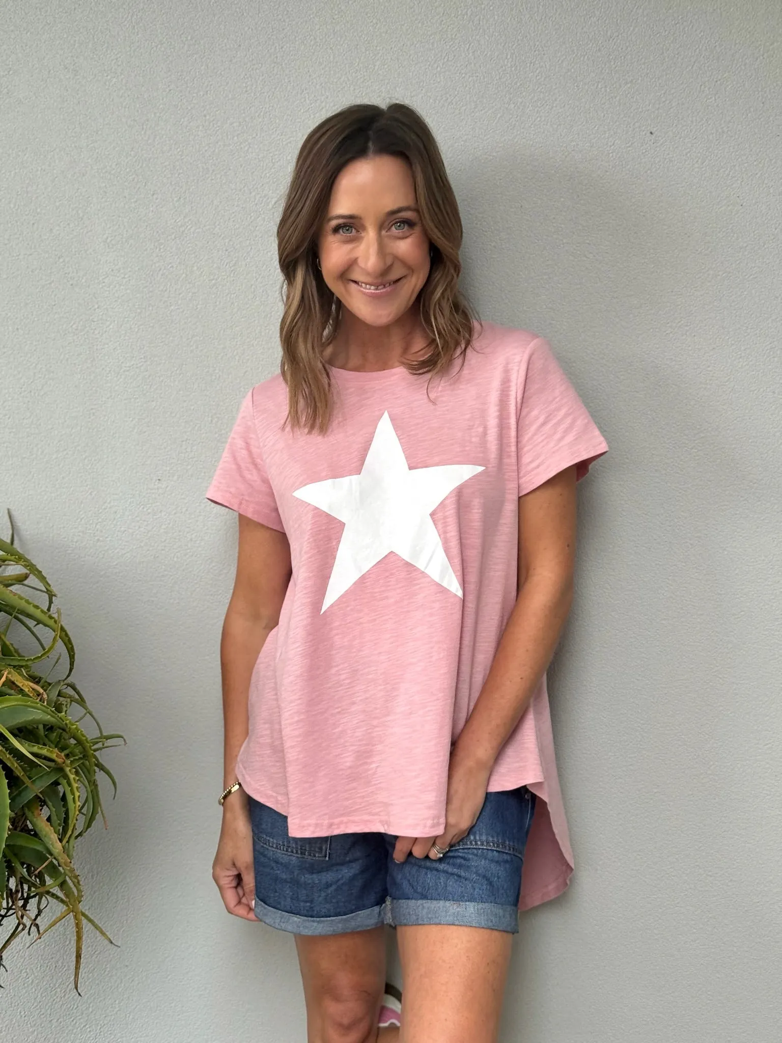 Maggie Tee - Blush With White Star