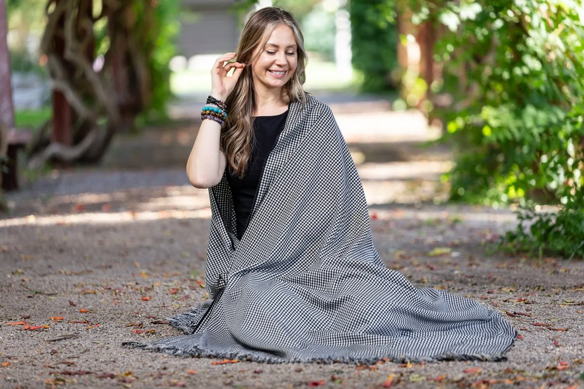 Meditation Shawl | Meditation Blanket or Prayer Shawl for Men & Women (Balance)