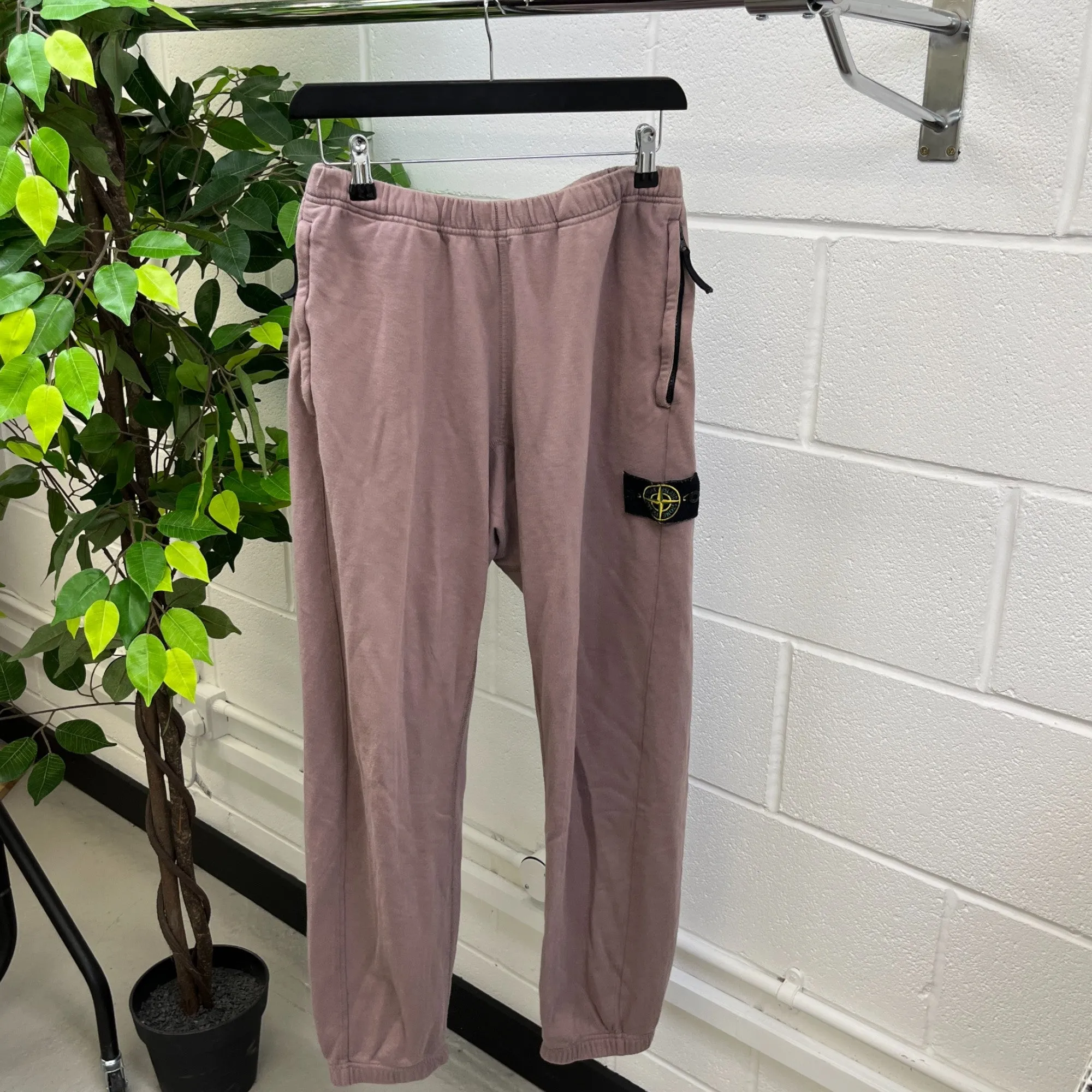 Men's Applique Logo Joggers Mauve Size S