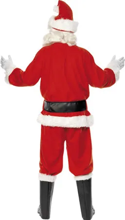 Men's Deluxe Santa Claus Christmas Fancy Dress Costume