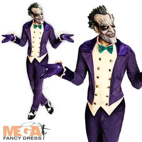 Men's Deluxe The Joker Batman Halloween Costume   Mask