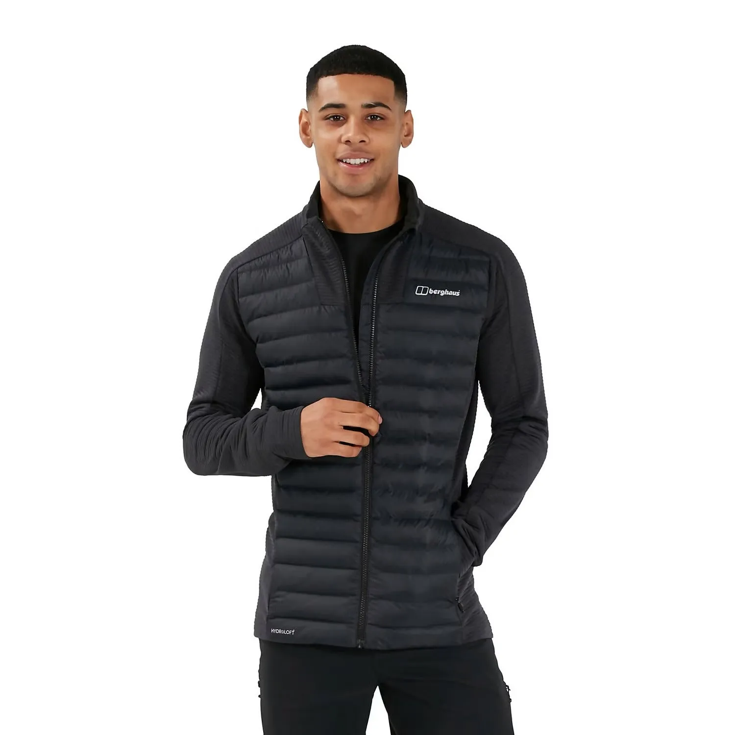 MEN'S HOTTAR HYBRID SYNTHETIC INSULATED JACKET - BLACK/BLACK