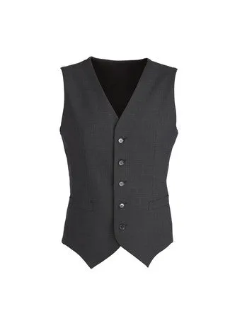 Mens Peaked Vest with Knitted Back