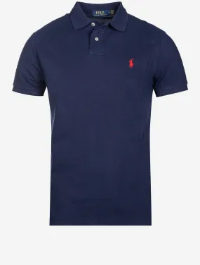 Mesh Polo Shirt Light Navy