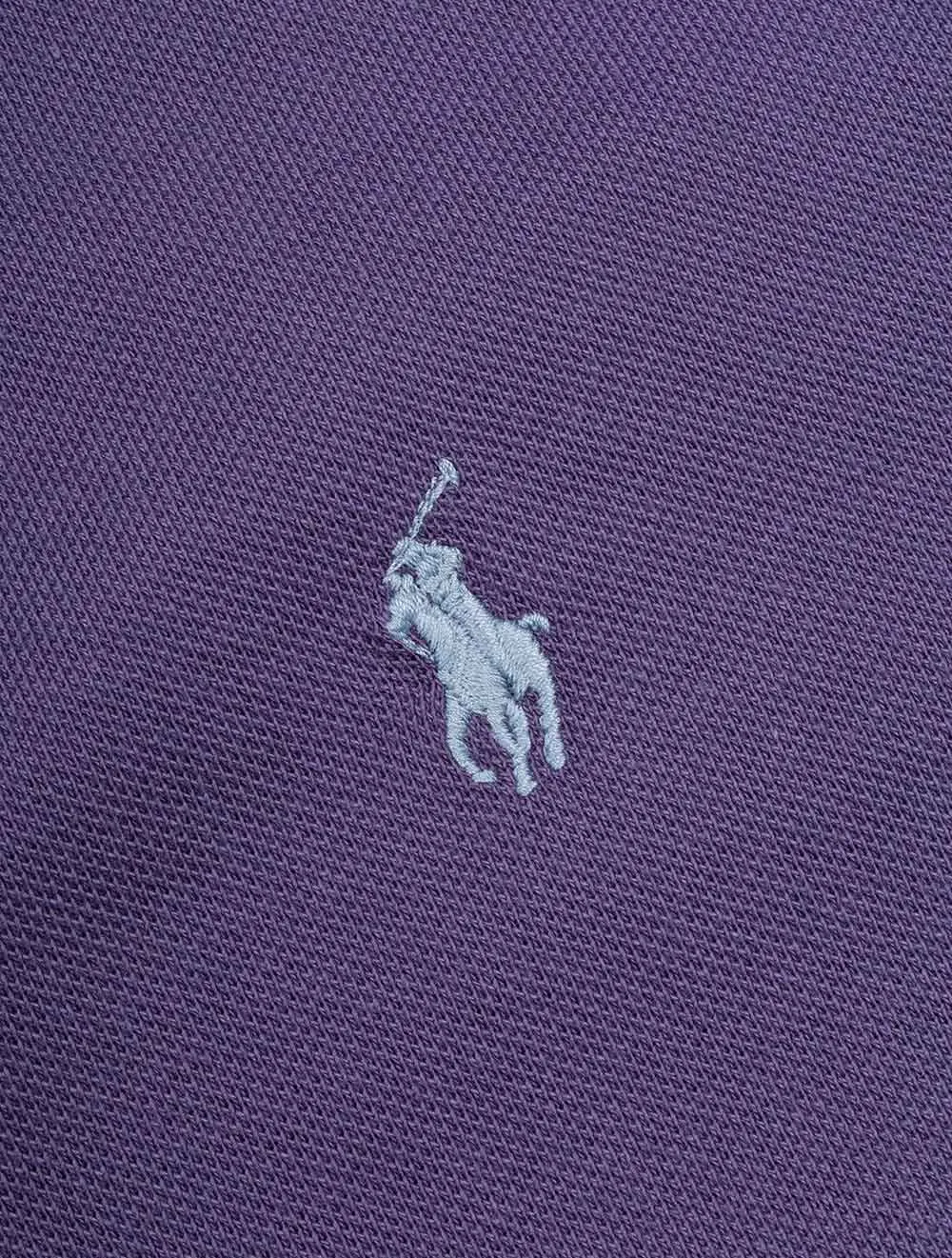 Mesh Polo Shirt Purple