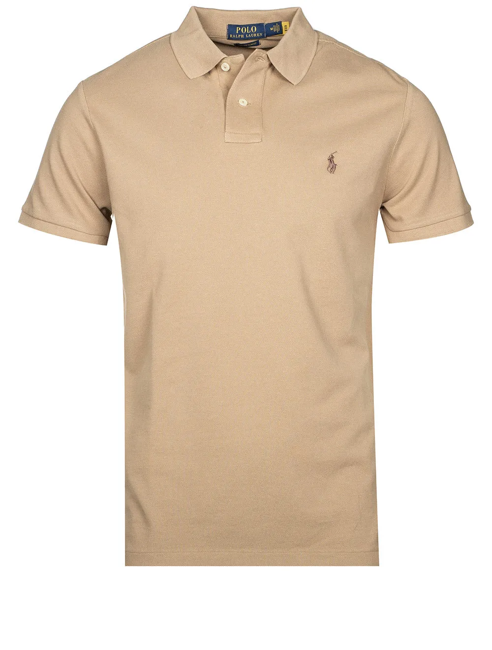 Mesh Polo Shirt Tan