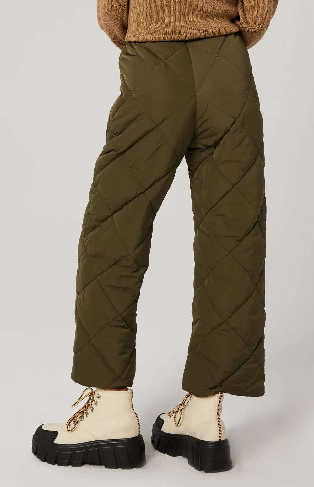 Mika Quilted Pant | Dark Moss