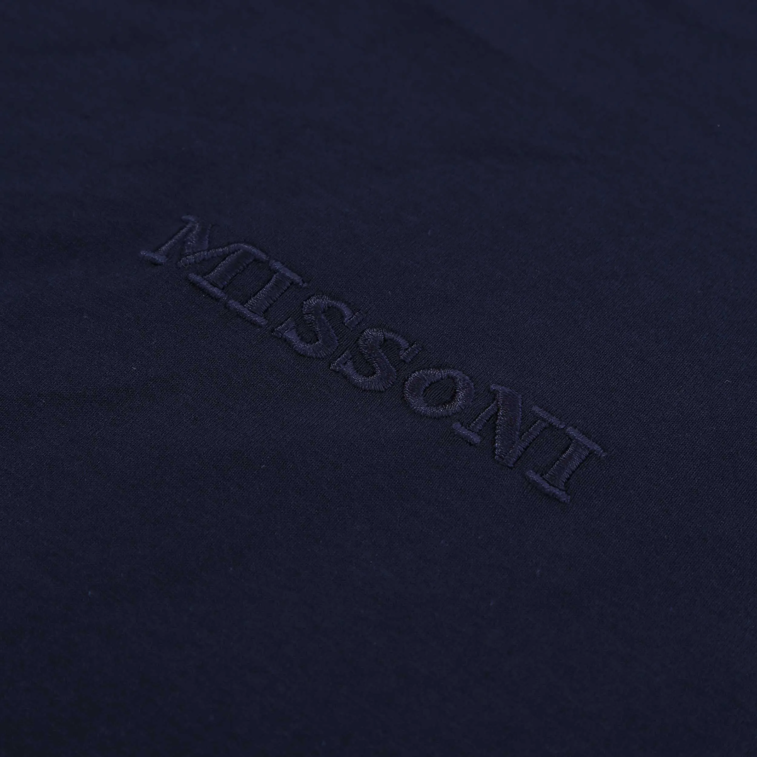 Missoni Stripe Contrasting Collar T-Shirt in Navy