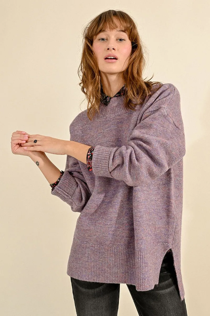 Molly Bracken Mauve Oversized Sweater