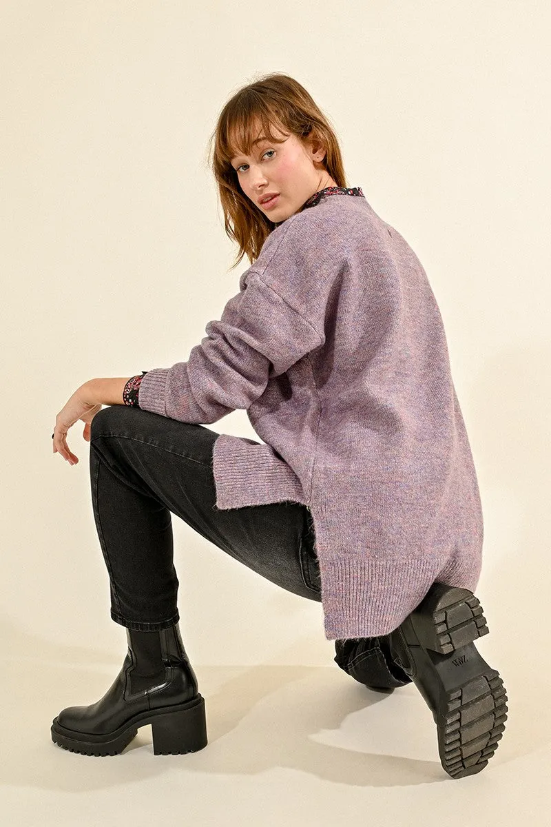 Molly Bracken Mauve Oversized Sweater