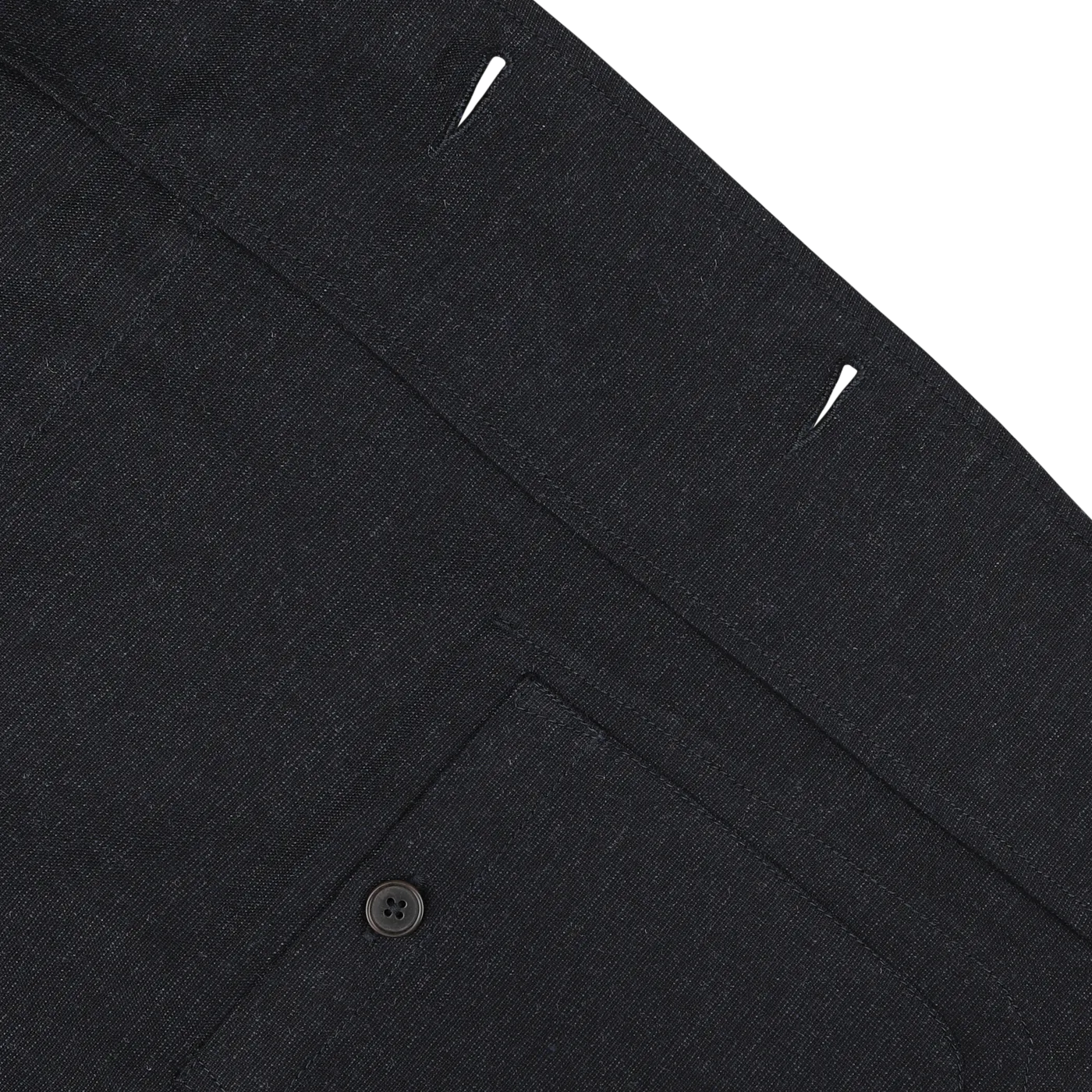 Navy Blue Birdseye Tweed 3 Button Jacket