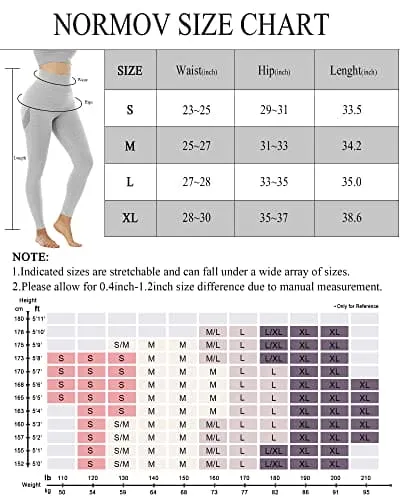 NORMOV Butt Lifting Workout Leggings for Women, Seamless High Waist Gym Yoga Pants Light Grey