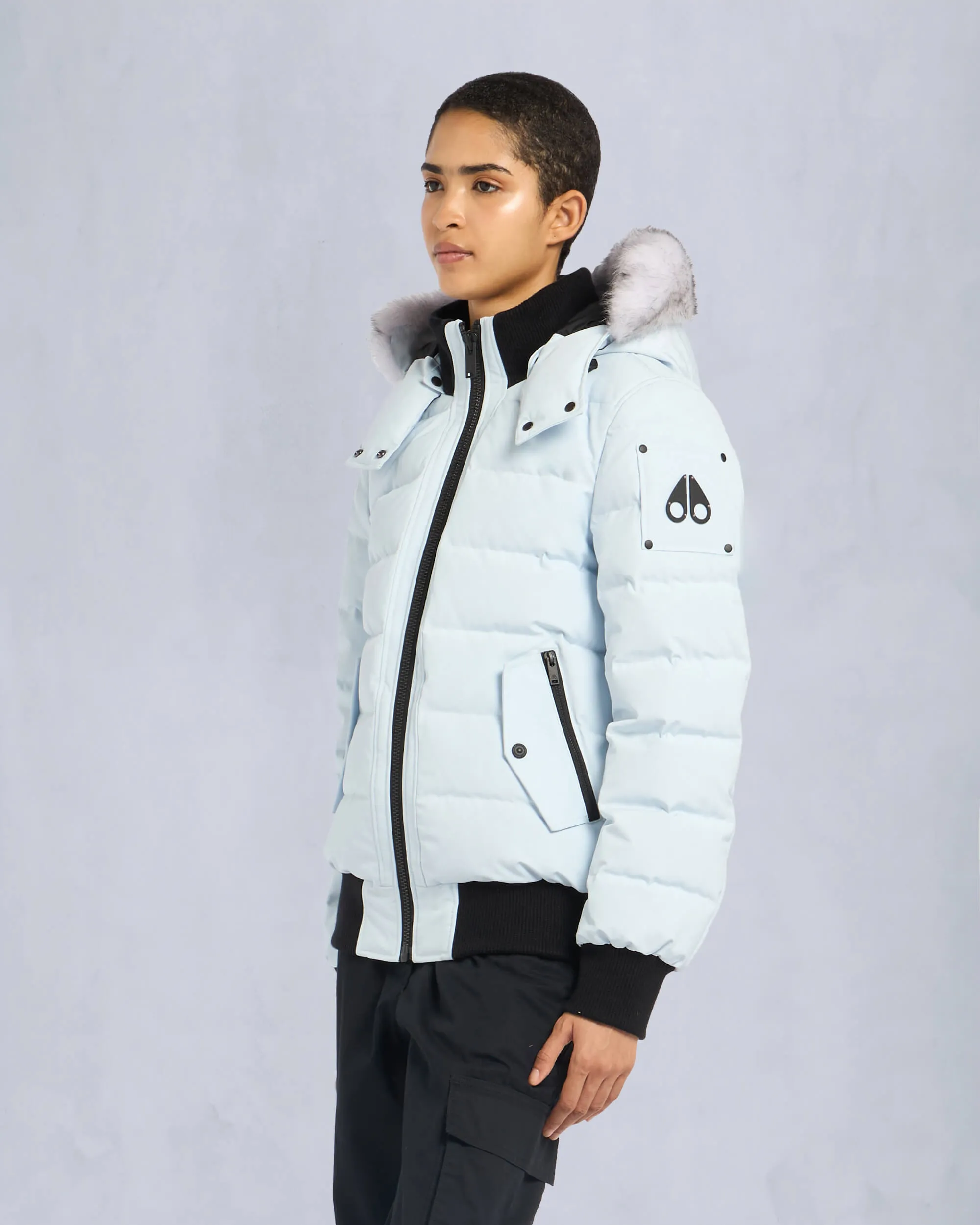 ONYX LADRIERE SHEARLING BOMBER JACKET