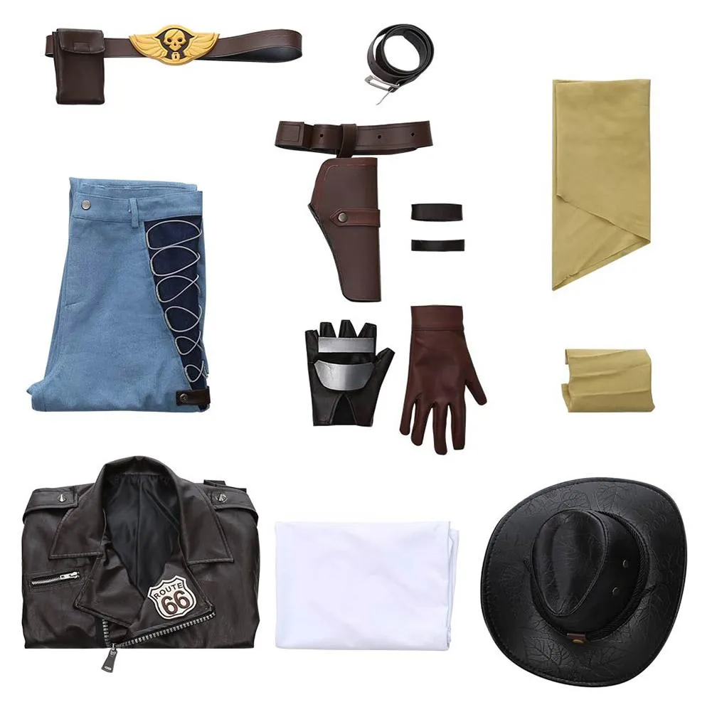 Overwatch Jesse Mccree Mens Costume Halloween 2021 Cosplay Costume