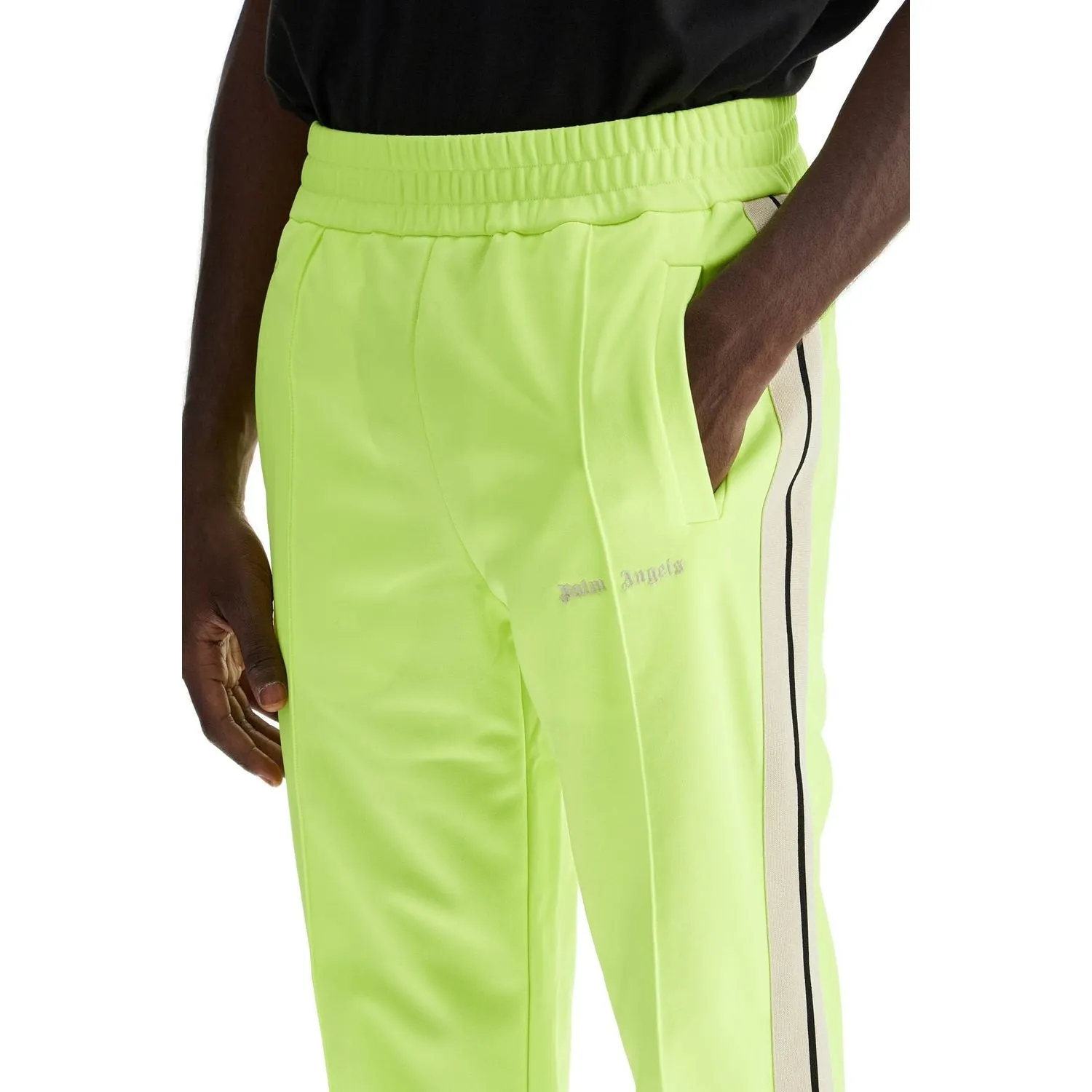 Palm Angels contrast band joggers with track in