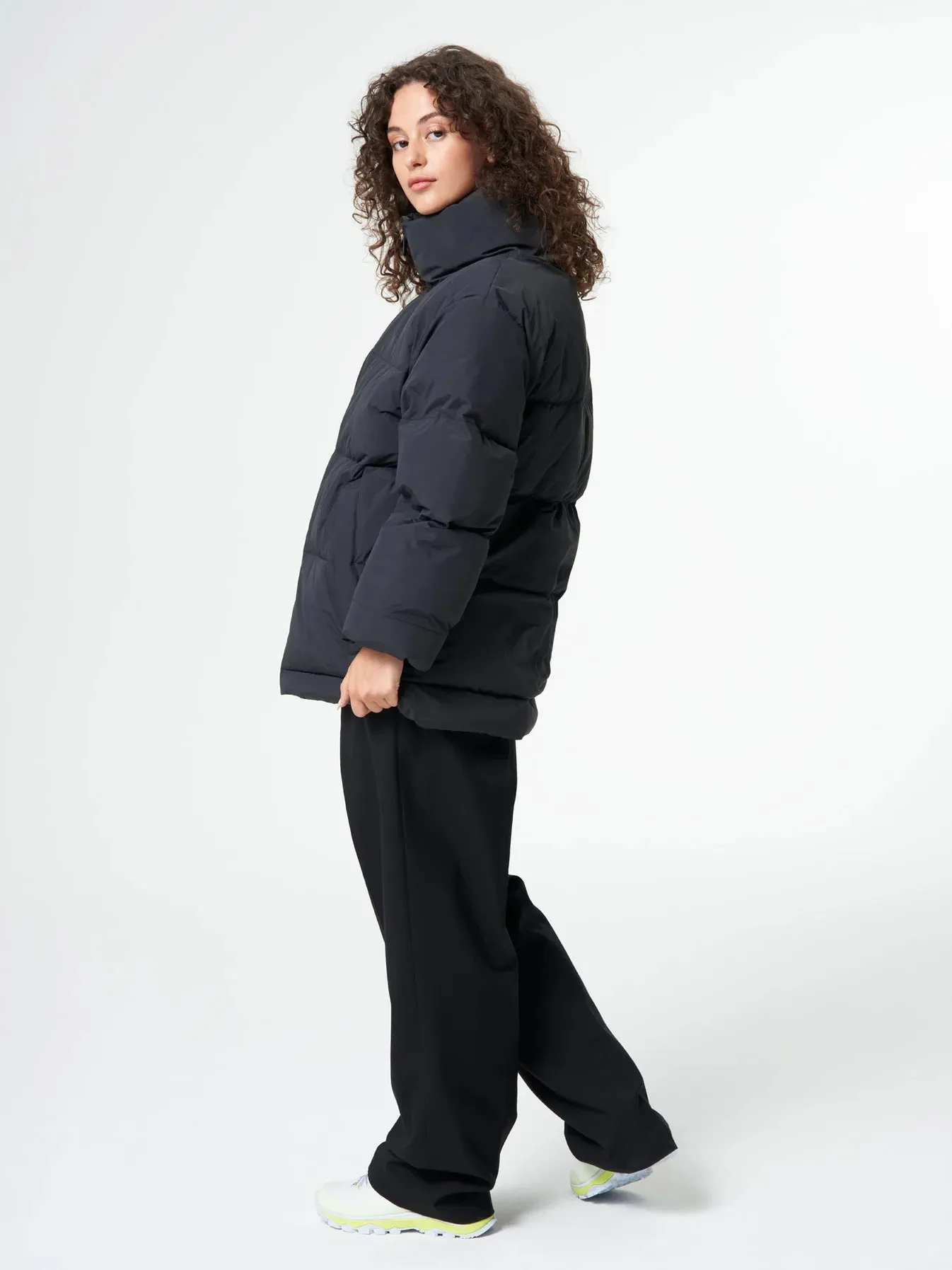 pinqponq Puffer Jacket Unisex Peat Black