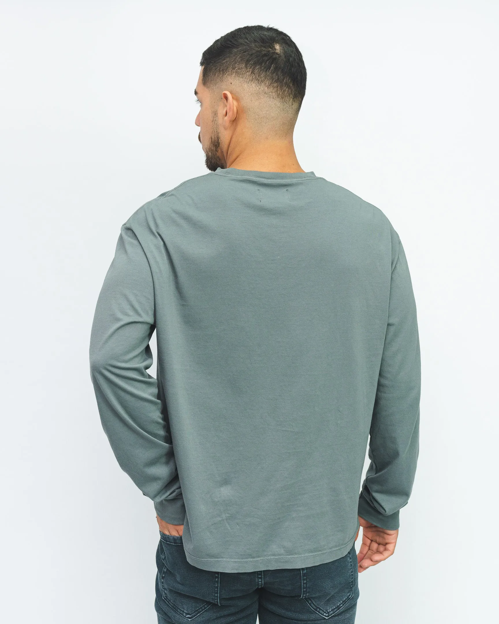 Premium Pima Long Sleeve Tee - Plomo