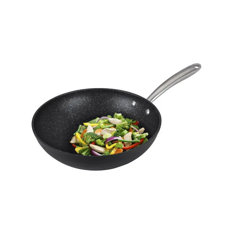 Prestige Scratch Guard Aluminium Wok 29cm