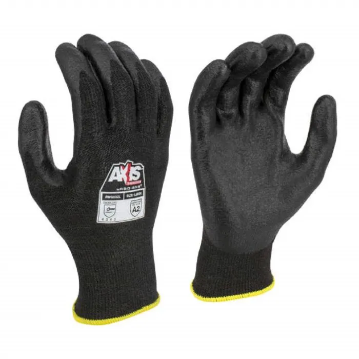 Radians RWG532 AXIS Cut Protection Level A2 Touchscreen Work Glove, Box of 12 Pairs