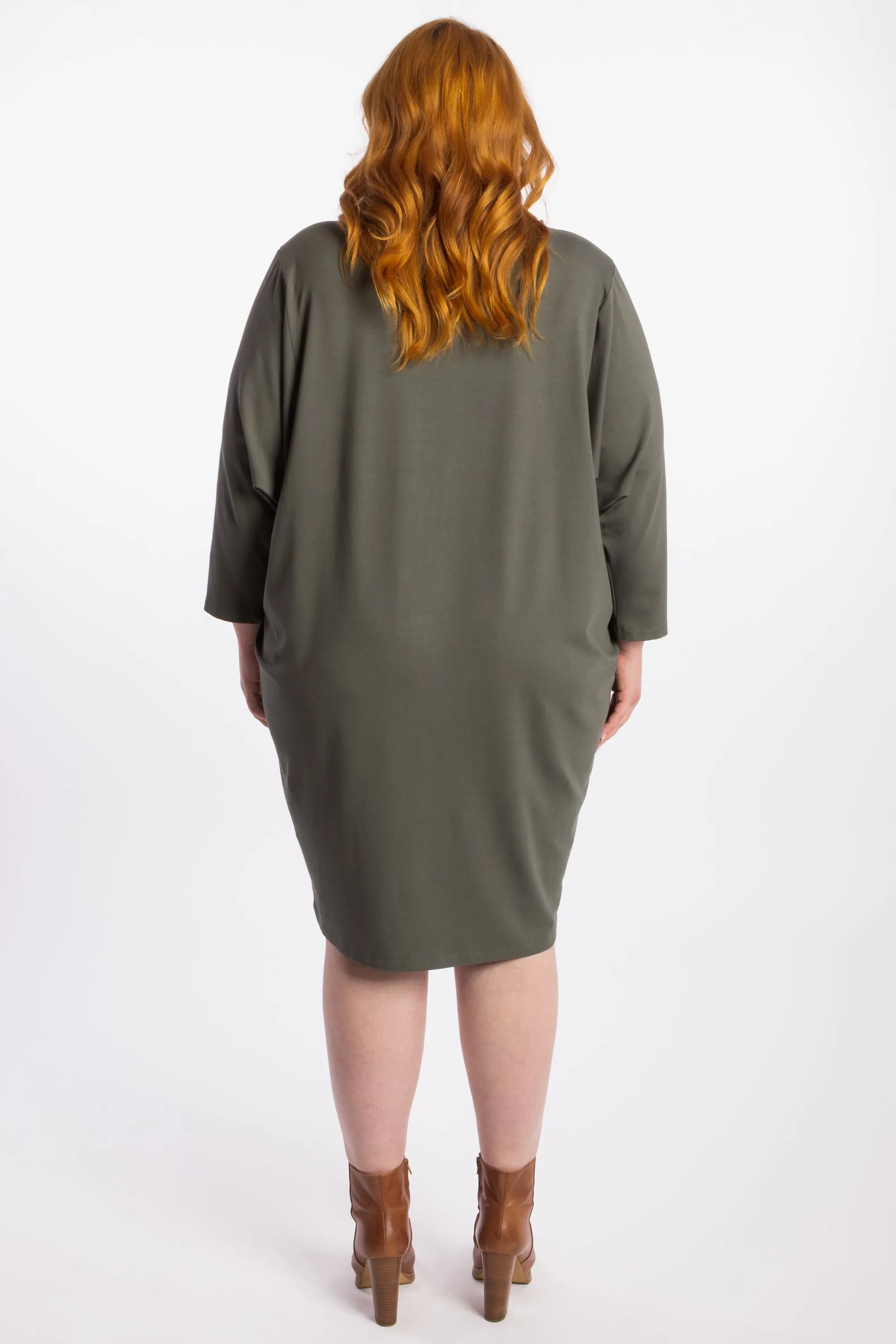 Rebel Yell Batwing Dress - Khaki