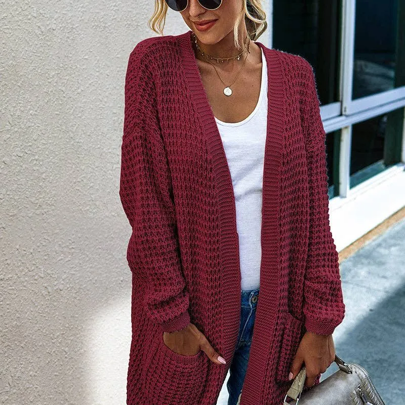 Red Cardigan Sweater