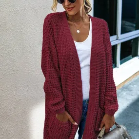 Red Cardigan Sweater