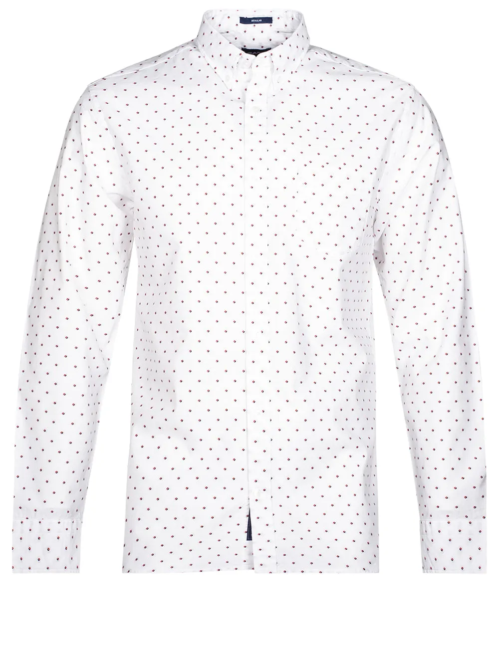 Regular Fit Coupe Dot Buttondown White