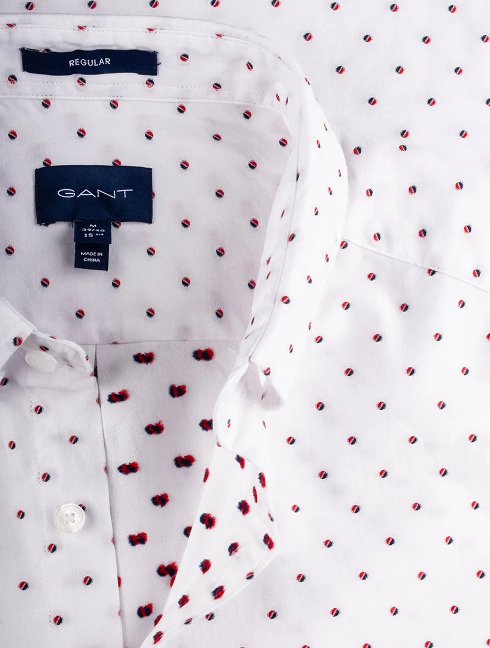 Regular Fit Coupe Dot Buttondown White