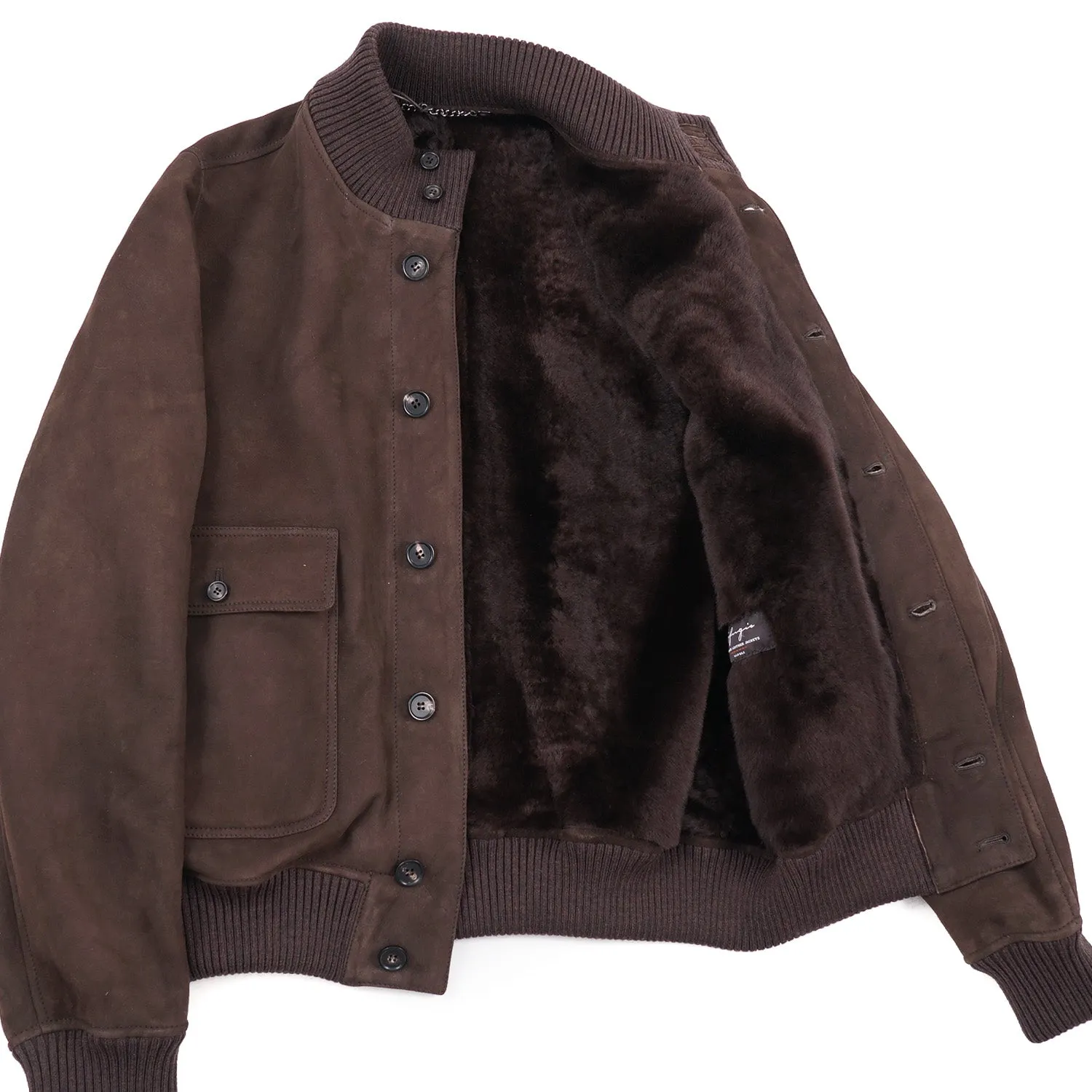 Rifugio Shearling Leather Bomber Jacket