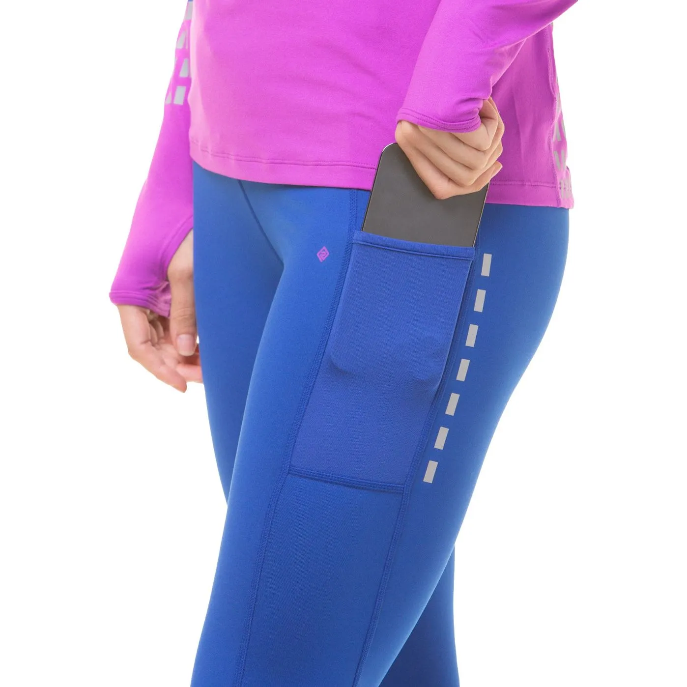 Ronhill Tech Afterhours Womens Long Running Tights - Blue