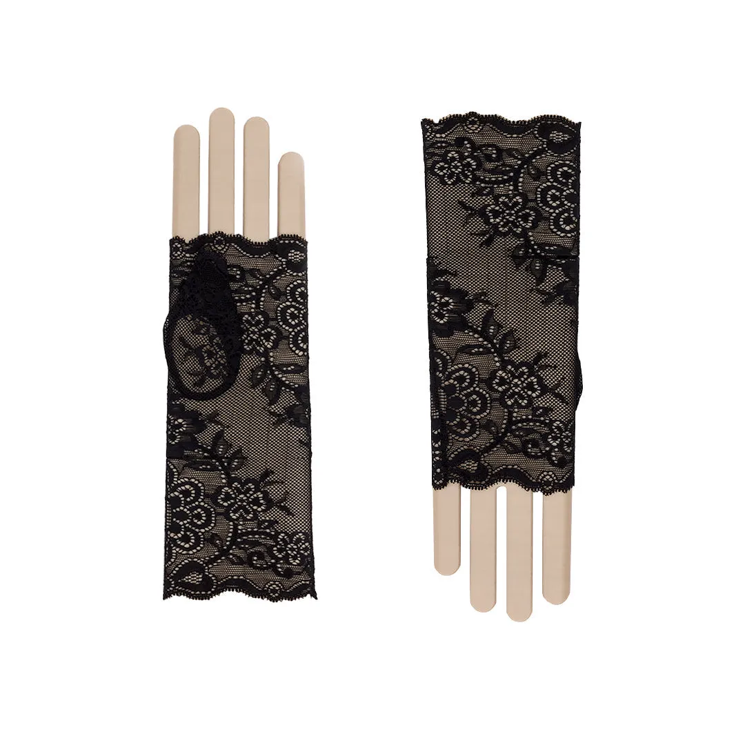 Rose | Lace Short Fingerless Glove