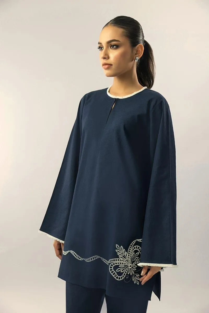 Sania Maskatiya - Elanour - RAW SILK - Midnight Blue - 2 Piece