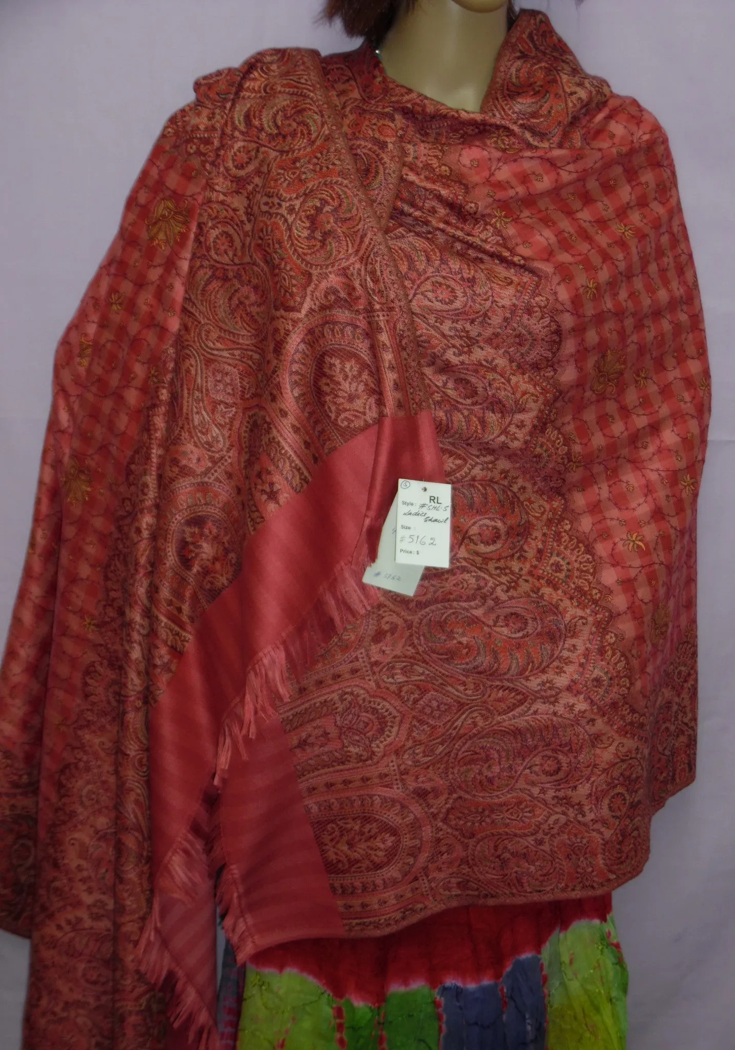 Shawl Wrap 5162 Pashmina Angora Kashmiri Wool Blend Shieno