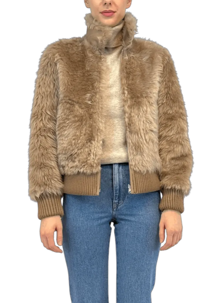 SHEARLING BOMBER JACKET