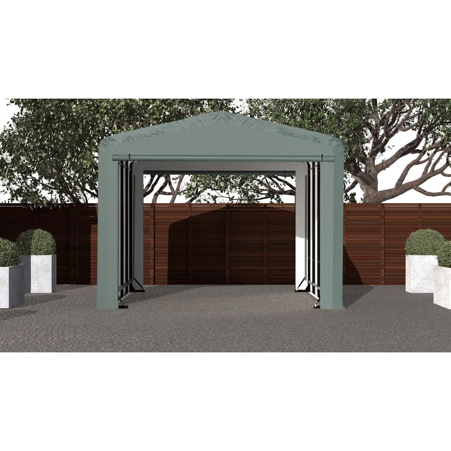 ShelterLogic | ShelterTube Wind and Snow-Load Rated Garage 12x18x10 Green