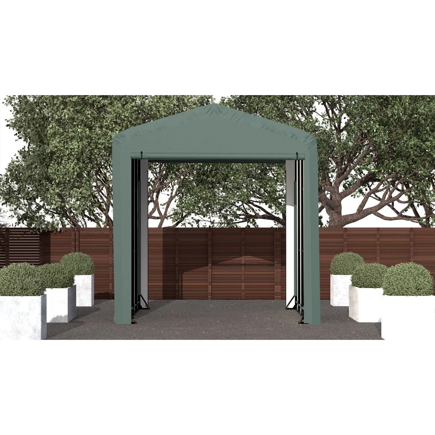 ShelterLogic | ShelterTube Wind and Snow-Load Rated Garage 14x18x16 Green