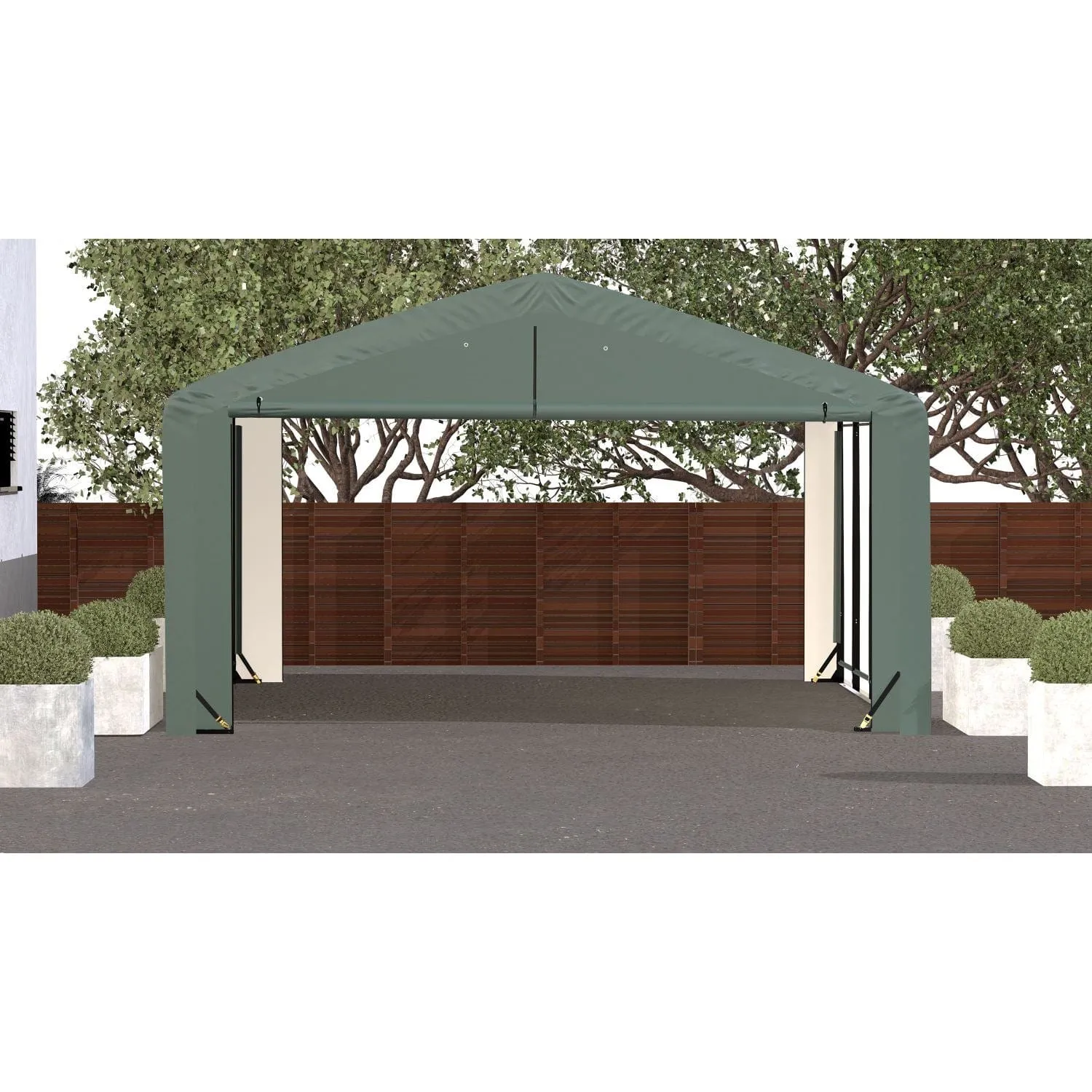 ShelterLogic | ShelterTube Wind and Snow-Load Rated Garage 20x23x10 Green