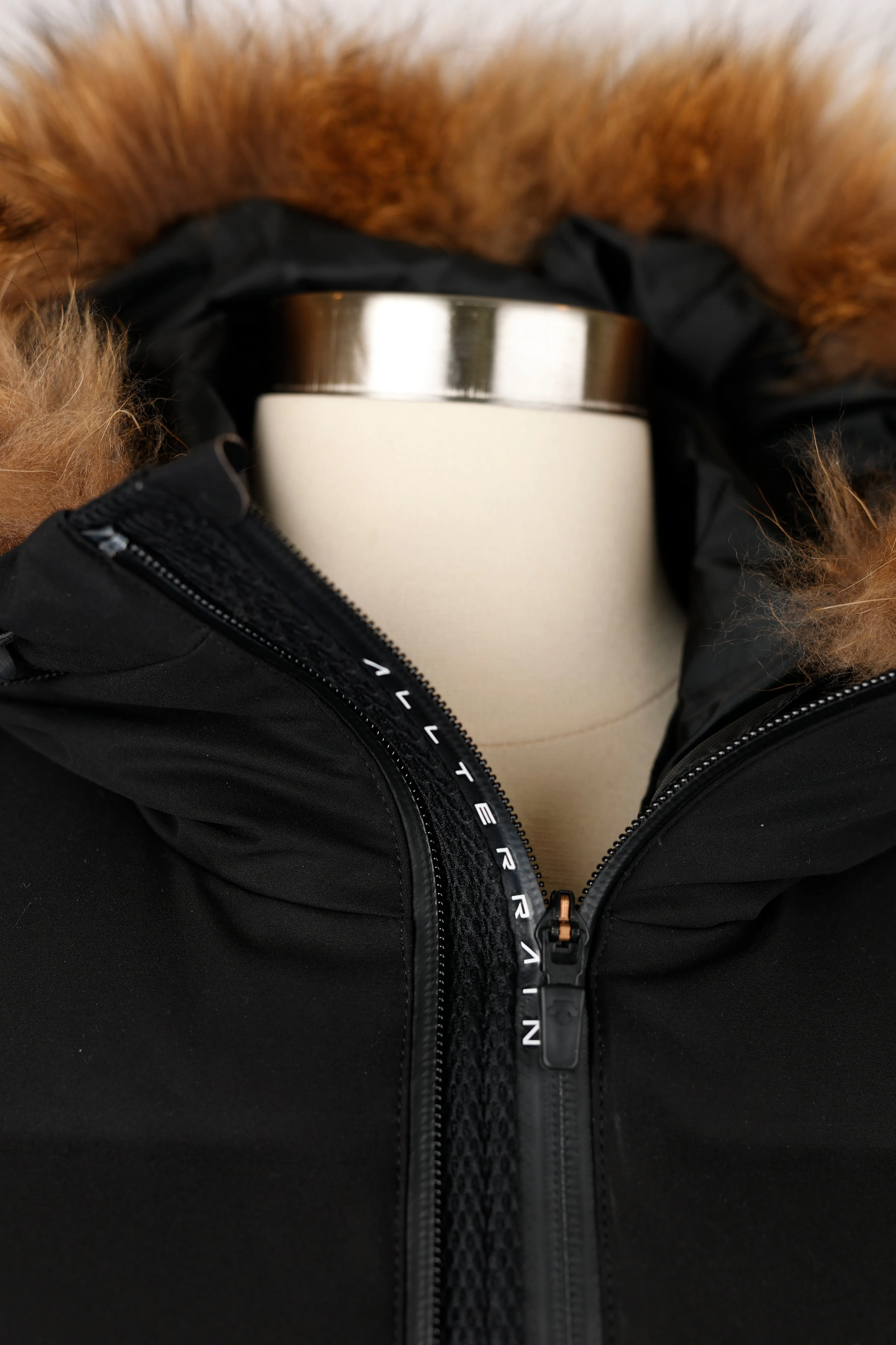 Short Fur Hood Puffer Jacket