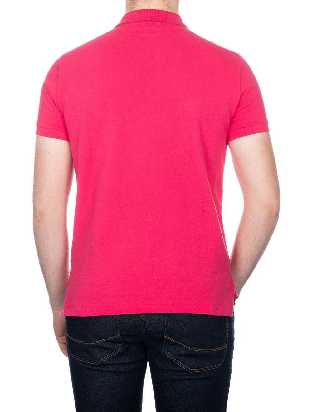 Short Sleeve Polo Hot Pink