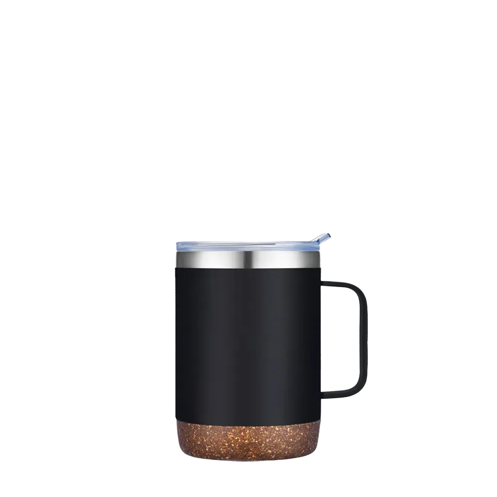 Slate 12 oz Vacuum Mug with Cork Bottom