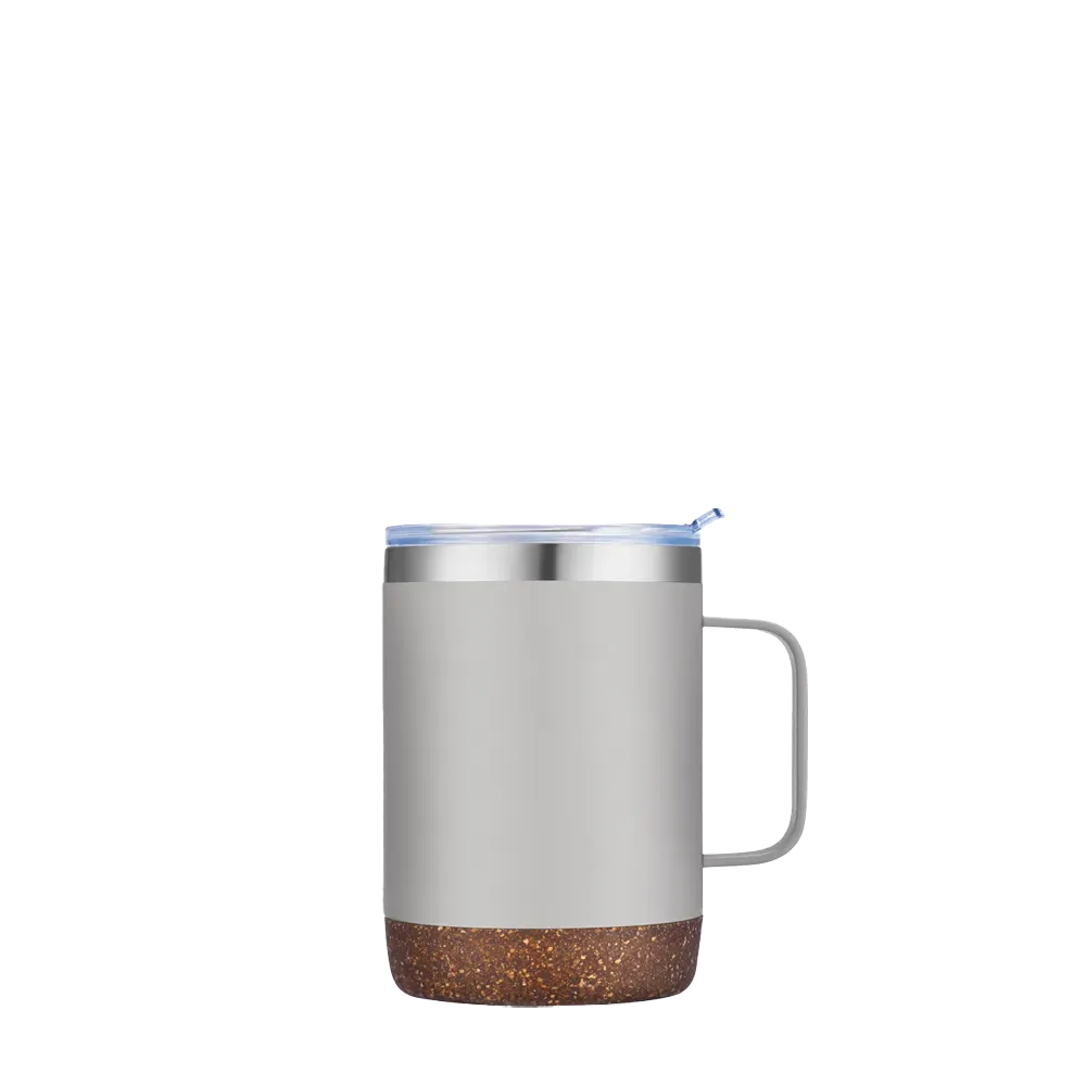 Slate 12 oz Vacuum Mug with Cork Bottom