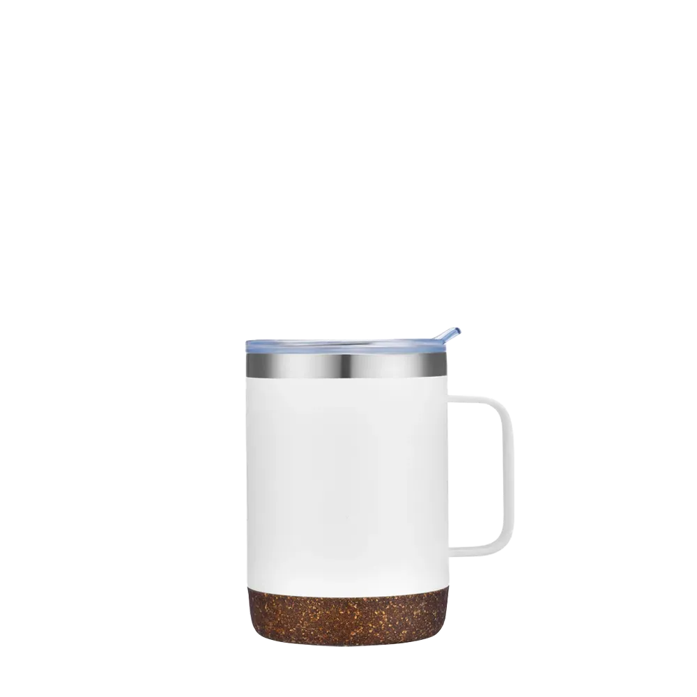 Slate 12 oz Vacuum Mug with Cork Bottom