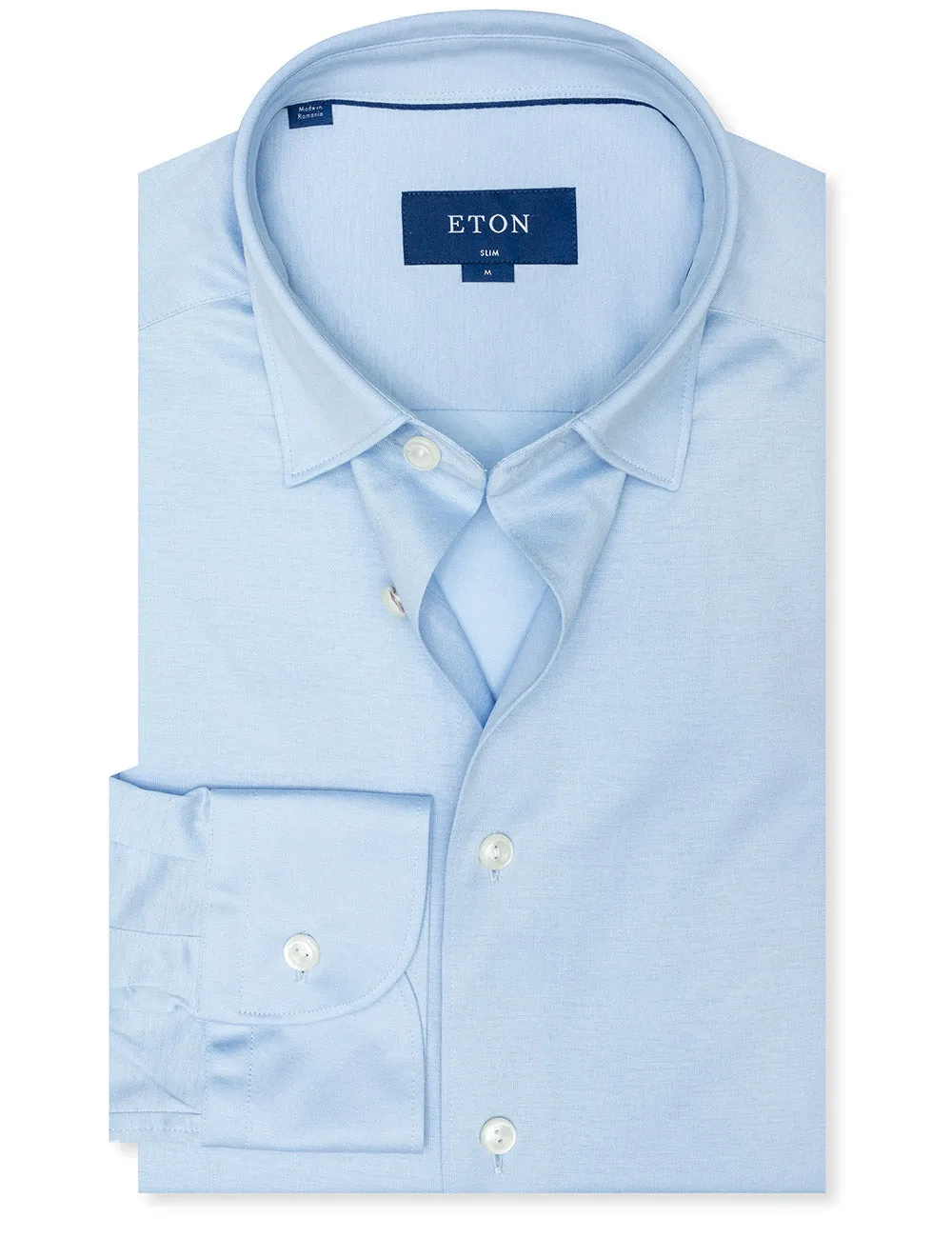 Slim Fit Jersey Shirt Blue