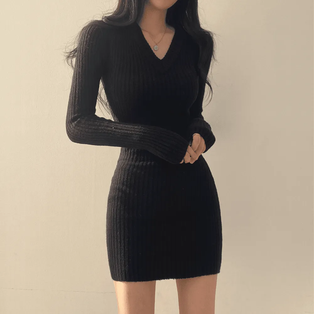 Slim Sweater Dress SD02113