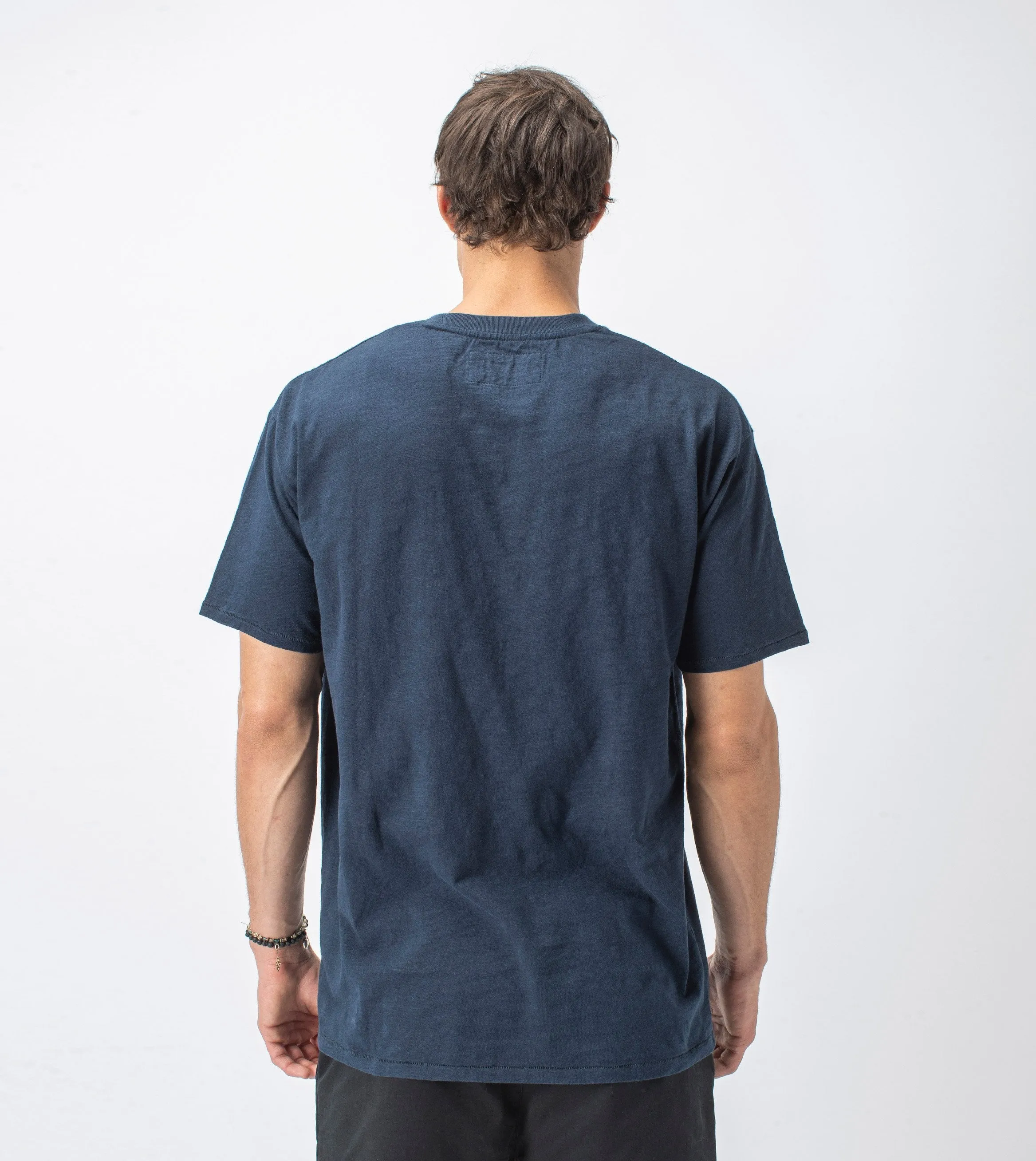 Slub Box Pocket Tee Washed Ink