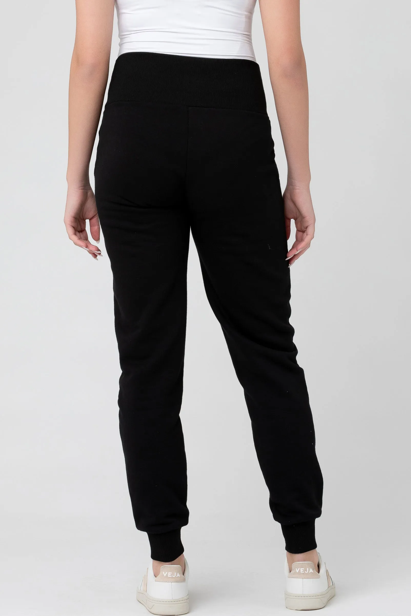 Taylor Over Tummy Joggers Black