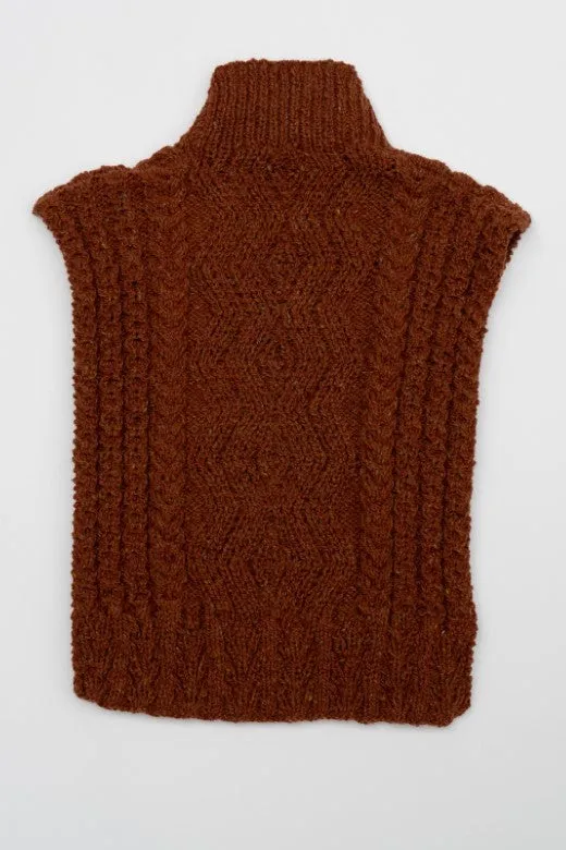 The Aran Handknit Cable Body Bib