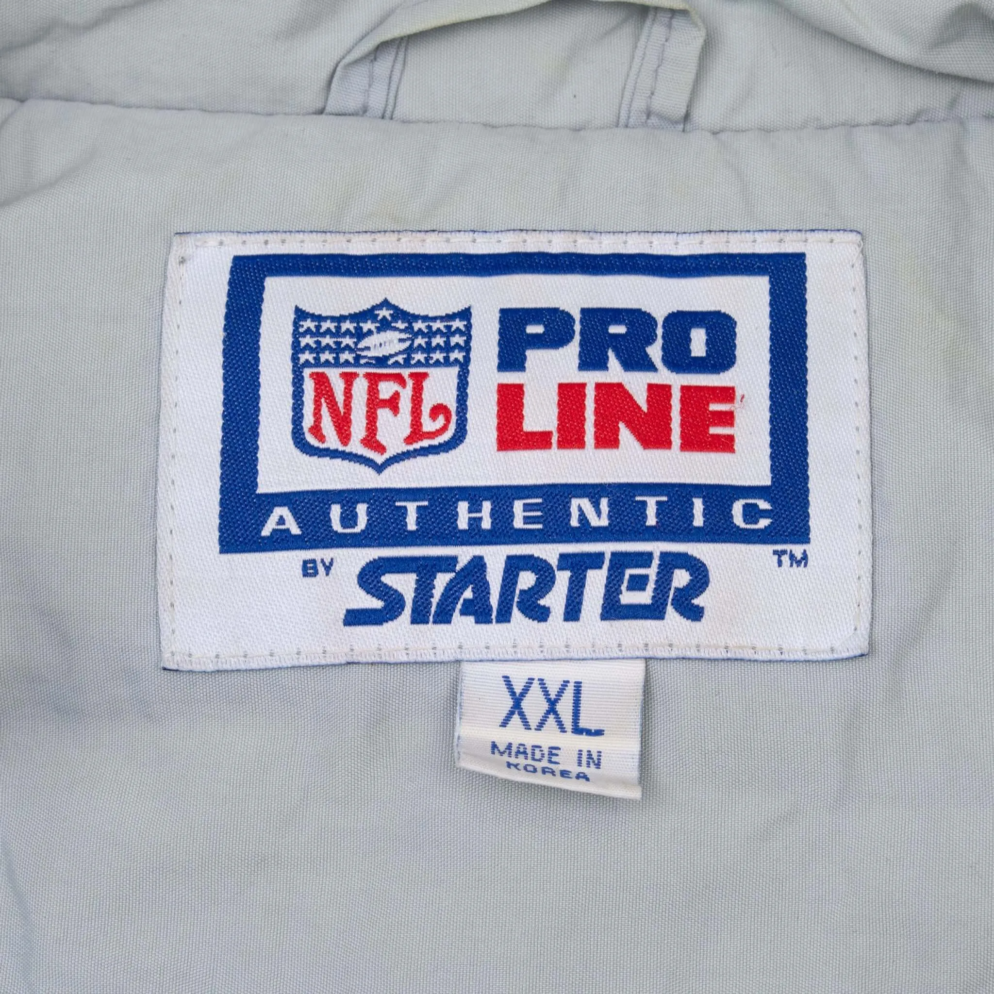 VINTAGE NFL DALLAS COWBOYS STARTER PRO LINE HEAVY LONG COAT JACKET 1990S 2XL