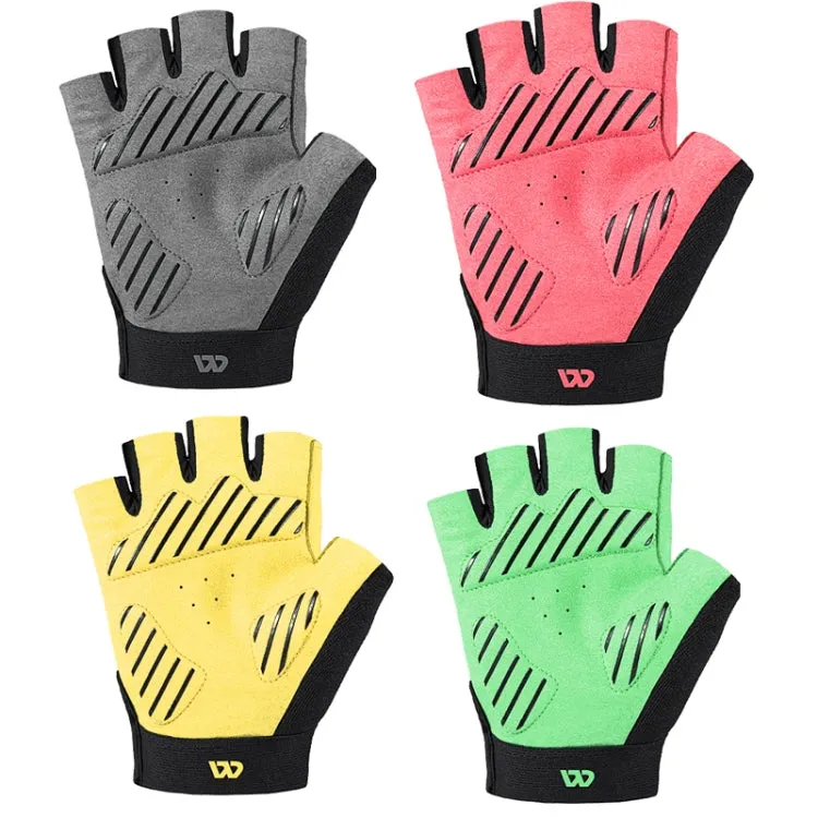 WEST BIKING YP0211210 Mountain Cycling Gloves Half Finger Breathable Anti-Slip Gloves Riding Equipment, Size: XL(Black Yellow)